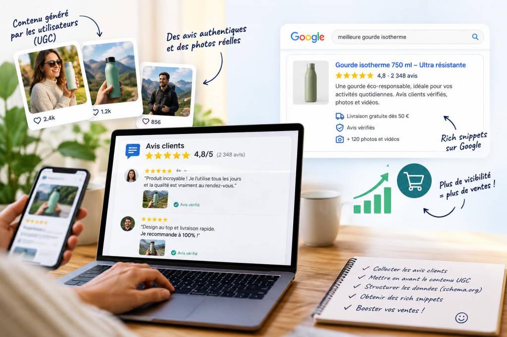 Comment utiliser les avis clients et le contenu généré par les utilisateurs pour décrocher des rich snippets et booster vos ventes