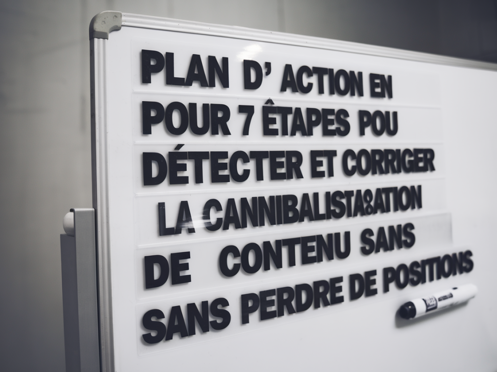 Plan d'action en 7 étapes pour détecter et corriger la cannibalisation de contenu sans perdre de positions