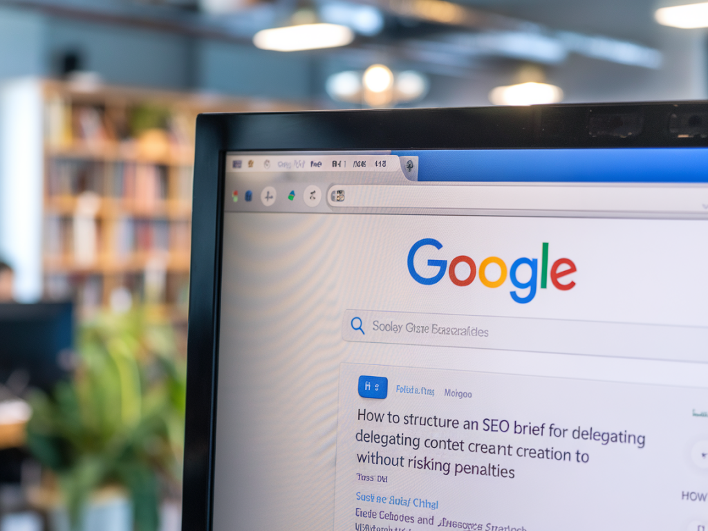 Comment structurer un brief SEO pour déléguer la rédaction à chatgpt sans risquer de pénalité