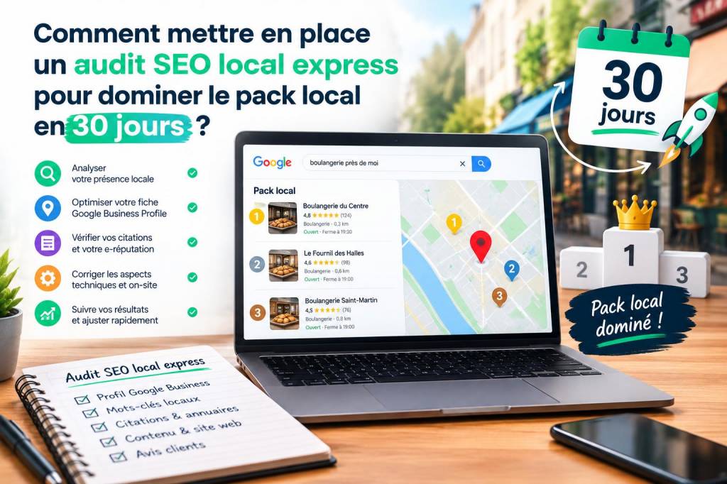 Comment mettre en place un audit seo local express pour dominer le pack local en 30 jours
